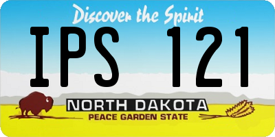 ND license plate IPS121
