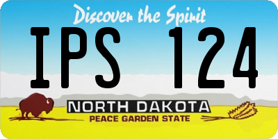 ND license plate IPS124