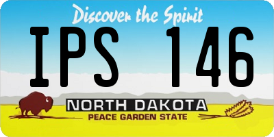 ND license plate IPS146