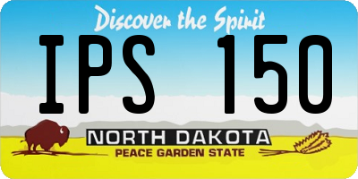 ND license plate IPS150