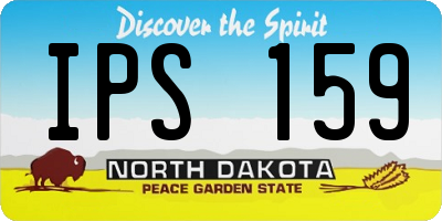 ND license plate IPS159