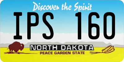 ND license plate IPS160