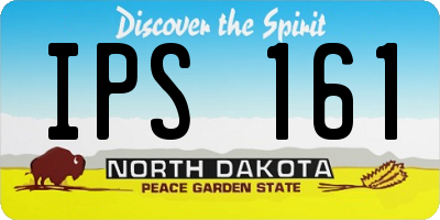 ND license plate IPS161
