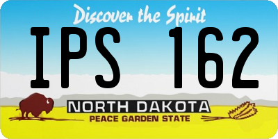 ND license plate IPS162