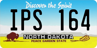 ND license plate IPS164