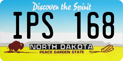 ND license plate IPS168