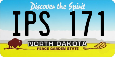ND license plate IPS171
