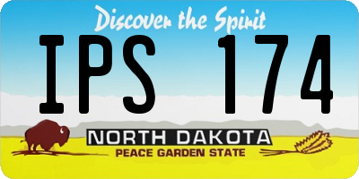 ND license plate IPS174