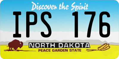 ND license plate IPS176