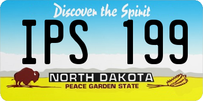 ND license plate IPS199