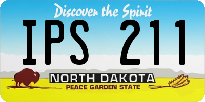 ND license plate IPS211