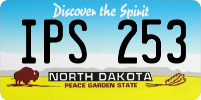 ND license plate IPS253