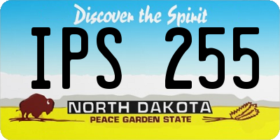 ND license plate IPS255