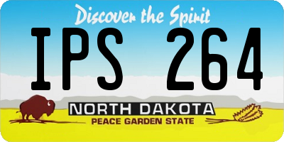 ND license plate IPS264