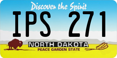 ND license plate IPS271