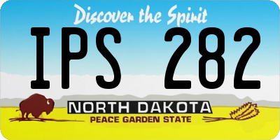 ND license plate IPS282