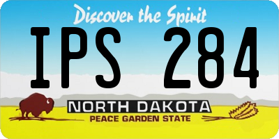 ND license plate IPS284