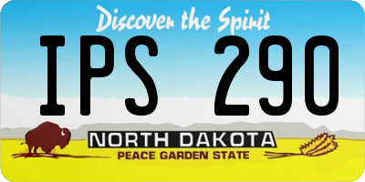 ND license plate IPS290