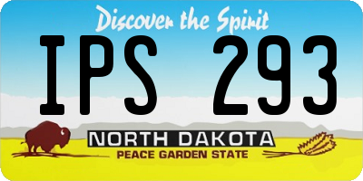 ND license plate IPS293
