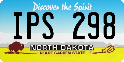 ND license plate IPS298