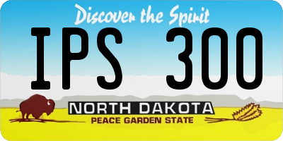 ND license plate IPS300