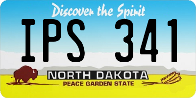 ND license plate IPS341
