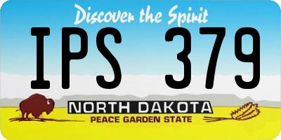ND license plate IPS379