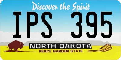 ND license plate IPS395