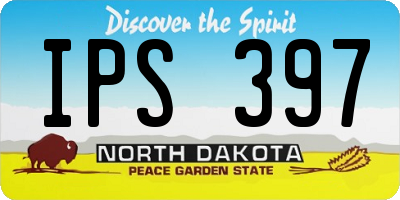 ND license plate IPS397