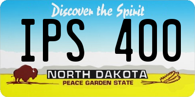 ND license plate IPS400