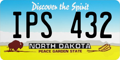 ND license plate IPS432