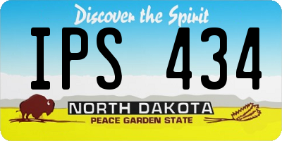 ND license plate IPS434