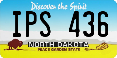 ND license plate IPS436