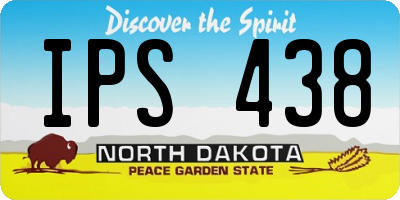 ND license plate IPS438