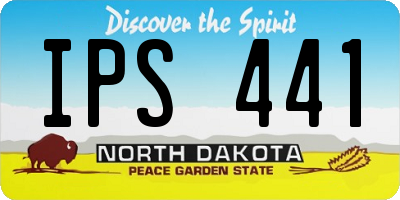 ND license plate IPS441