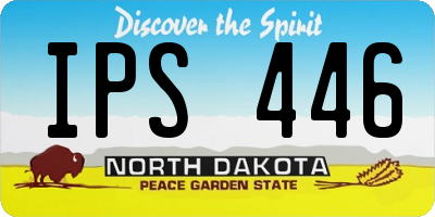 ND license plate IPS446