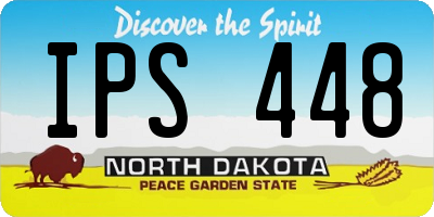 ND license plate IPS448