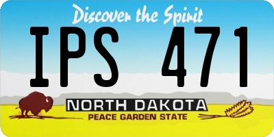 ND license plate IPS471