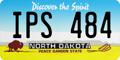 ND license plate IPS484