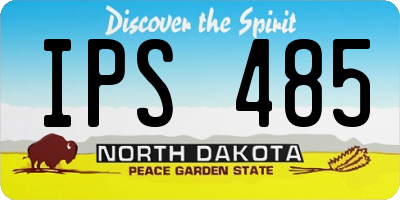 ND license plate IPS485