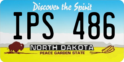 ND license plate IPS486