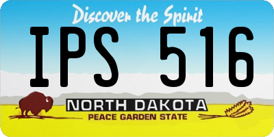ND license plate IPS516