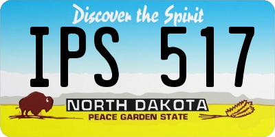 ND license plate IPS517