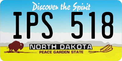 ND license plate IPS518