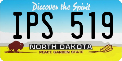 ND license plate IPS519