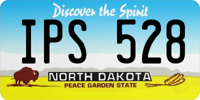 ND license plate IPS528