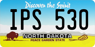ND license plate IPS530