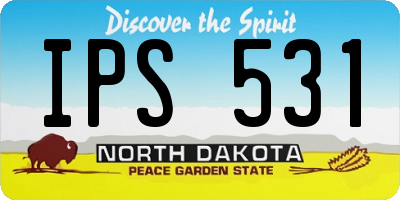 ND license plate IPS531