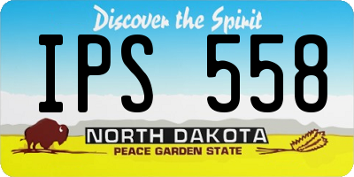 ND license plate IPS558