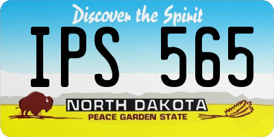 ND license plate IPS565